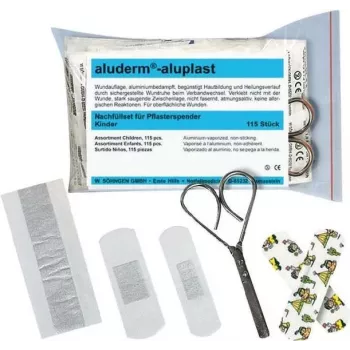 SÖHNGEN Kinderpflaster-Spender Nachfüllset, 115 Stück, hypoallergen, kindgerechte Motive 1009924