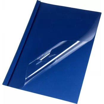 LMG Thermobindemappen A4 Blau Lederoptik 2,0 mm Rücken, 50er-Pack LMG-BMDLM-BL-R2
