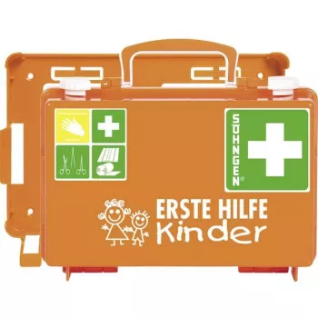 SÖHNGEN Kinder-Erste-Hilfe-Schrank DIN 13157, wandmontierbarer Stahl, Weiß 0550002