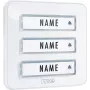 M-E MODERN-ELECTRONICS KTA-3 W Klingeltaster-Panel für 3 Familien, Weiß
