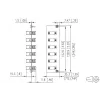 METZ BTR 15024A7406-E OpDAT REGpro Front 3HE 7TE 6xLC-D SM (Keramik Blau)