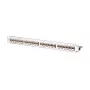 METZ CONNECT 130921-E EDATmod-MP24 24-Port E-DAT-Modul-Patchpanel, Edelstahl, 1U