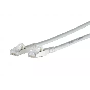 METZ BTR 1308450288-E Cat.6A S/FTP LSZH Patchkabel, 0,2 m, Weiß