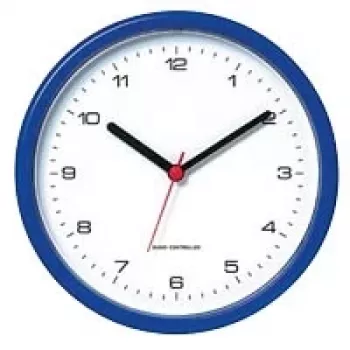 PEWETA Funk-Wanduhr Design Blau 300 mm DCF77 Quarz 51.001.216