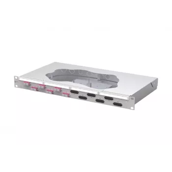 METZ CONNECT 6-Port SC Duplex OM4 Glasfaser-Spleiß-Patchpanel 1U 19 Zoll Rackmontage 150457BB06-F