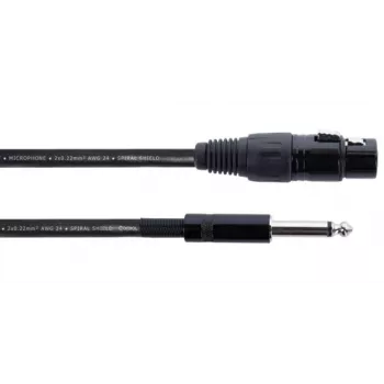 Cordial EM 10 FP XLR auf 6,3 mm Mono-Klinke Audiokabel 10 m Schwarz 14752