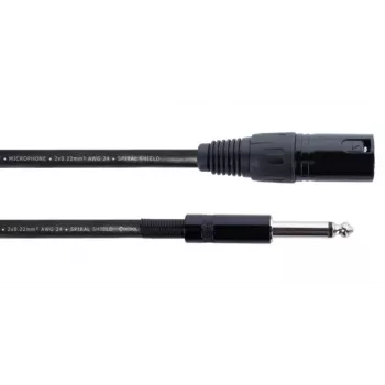 Cordial EM 5 MP XLR auf 6,3 mm Mono-Klinke Audiokabel 5 m Schwarz 14753
