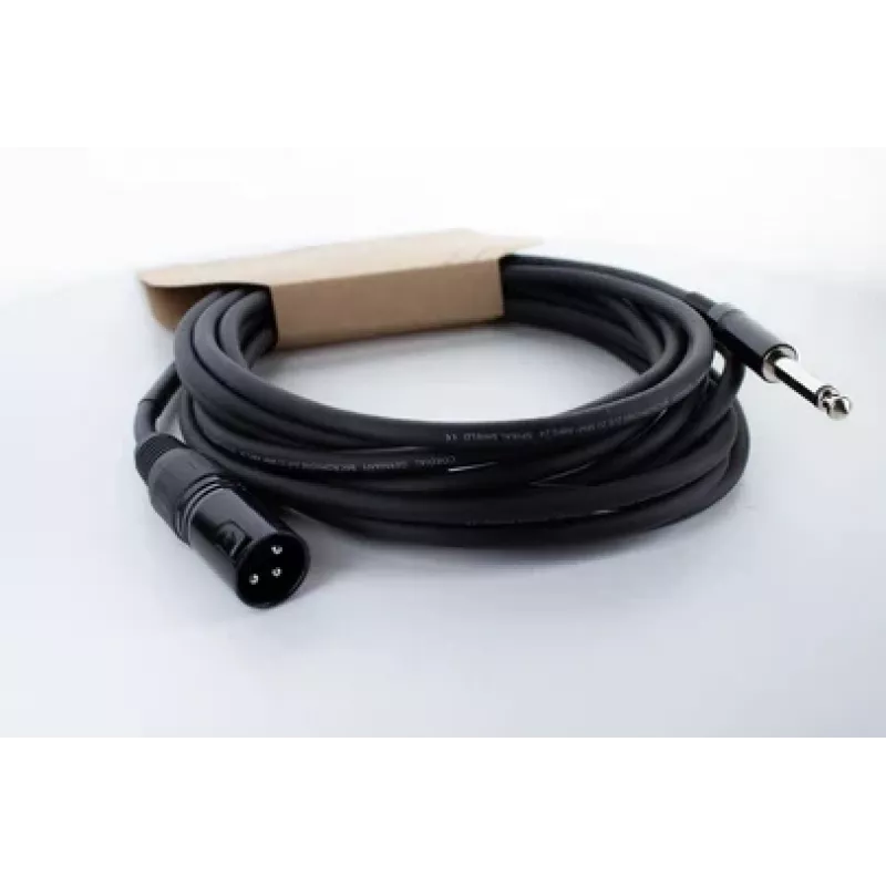 Cordial EM 5 MP XLR auf 6,3 mm Mono-Klinke Audiokabel 5 m Schwarz 14753