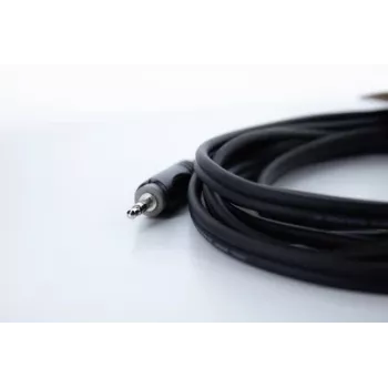 Cordial 14864 Audio-Y-Adapter-Kabel, 3,5mm Stereo-Klinke auf 2x 6,3mm Mono-Klinke, 0,3m, PVC-Zwillingskabel, Schwarz