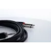 Cordial 14865 Audio-Y-Adapter-Kabel 3,5 mm Stereo auf 2x 6,3 mm Mono 5 m Schwarz