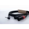 Cordial EY 1 WRMM XLR Y-Adapter Kabel 3,5mm TRS Stecker auf 2x XLR Stecker 1m Schwarz 14873
