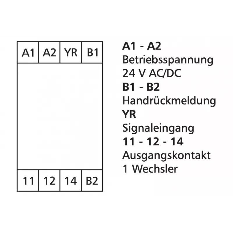 METZ Connect Schwellenwertschalter 24 V AC/DC, 1 Wechselkontakt, DIN-Schiene, 17,5 mm, 11066670