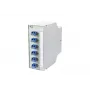 Metz 15024A07406-E OpDAT REGpro VIK 6xLC-D OS2 Glasfaser-Verteilbox, Reinweiß RAL 9010