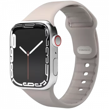 VONMÄHLEN Classic Band 2 für Apple Watch 40/41/42mm, Armband aus Vollnarbenleder in Creme