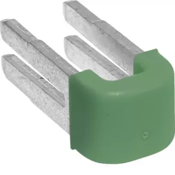 Hager KN99E QuickConnect PE-Steckbrücke, 2-polig, grün/gelb, 10er-Pack