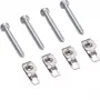 Hager ZZ44SF DIN-Schienen-Montagehalterung, 4er-Pack, Grau