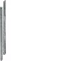 Hager UN06A Universal-Montageprofil, Edelstahl, 897 mm, 2 Stück