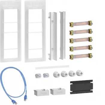 Hager universZ Verbindungsset ZM02MS 3-Punkt Schrank-zu-Schrank mit WAN-Anbindung