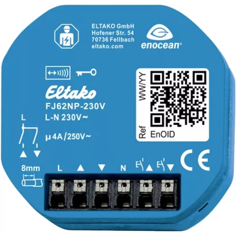 Eltako Funk-Jalousie- und Rollladenaktor FJ62NP-230V 4A/250V 30200535