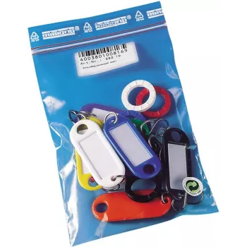 WEDO 262 10 Schlüsselanhänger mit S-Haken, verschiedene Farben, 10 Stück