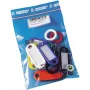 WEDO 262 10 Schlüsselanhänger mit S-Haken, verschiedene Farben, 10 Stück