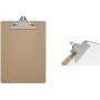 MAULclassic A4 Klemmbrett, Hartfaserplatte, Metallklemme, Braun 2392570