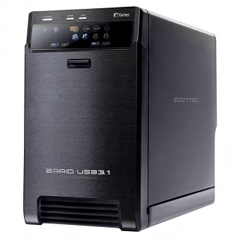 FANTEC QB-X2U31R 2-Bay USB 3.1 Gen 2 RAID-Gehäuse 2133