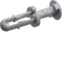 Hager L5067 Spreizniet, 6 mm Bohrlohr, 3-8 mm Klemmstärke, halogenfrei, grau