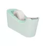 3M Scotch C18 Minzgrüner Tischabroller mit Magic Tape, 19 mm x 7,5 m, Transparent