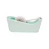 3M Scotch C18 Minzgrüner Tischabroller mit Magic Tape, 19 mm x 7,5 m, Transparent