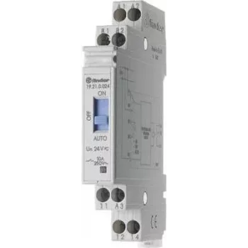 Finder 19.21.0.024 Dämmerungsschalter mit Timer und Rückmeldekontakt, 1 CO 10 A, 24 V AC/DC