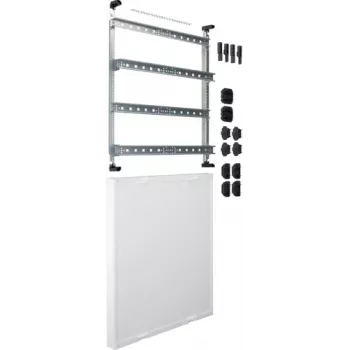 HAGER UD42A1 Montageplatte 600x500mm für Klemmenblöcke, verzinkter Stahl