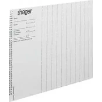 HAGER ZZ90B Beschriftungsbögen für Legrand Mosaic Module, A4, Weiß, 10er-Pack
