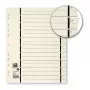 ELBA Register mit Perforation, DIN A4 überbreit, Kraftkarton 230 g/m², schwarzer Linienaufdruck 1-10 (06457)