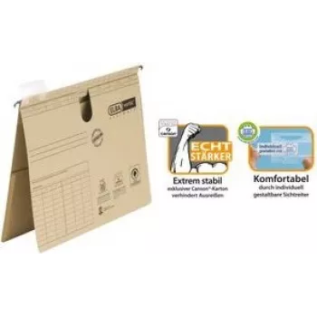 ELBA vertic ULTIMATE Hängeregistratur A4 Amtsheftung Chamois 50er Pack 85442