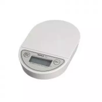 MAULoval Digitale Briefwaage 2000g mit Ein-Knopf-Bedienung, Silber 1622002