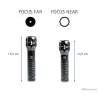 MAUL MAULkronos S LED-Taschenlampe, 192 Lumen, spritzwassergeschützt, Schwarz 8182390