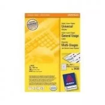 Avery 3420 Permanent haftende Etiketten Weiß 70 x 16,9 mm 5100 Etiketten (100 Blatt x 51)