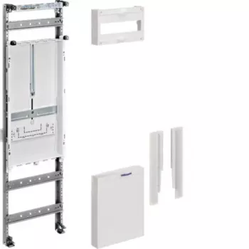 HAGER Zählerplatz-Zubehörset ZU21A, 900mm, 1 Zählerplatz, vorbestückt, 3-phasig, 63A