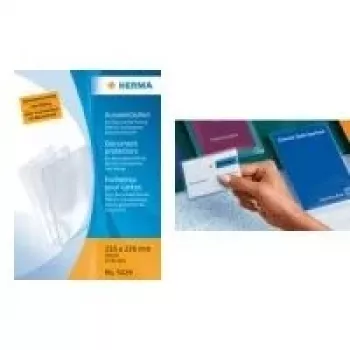 HERMA 5013 Kartenhüllen für Kreditkarten, 58 x 87 mm, Polypropylen, transparent, 25er-Pack