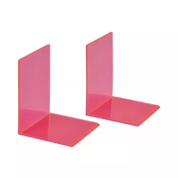 MAUL Buchstützen 10 x 10 x 13 cm Neonpink (Paar)