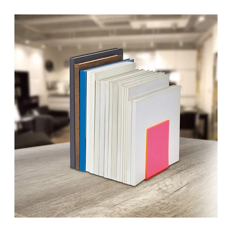 MAUL Buchstützen 10 x 10 x 13 cm Neonpink (Paar)