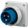 MENNEKES 826 Einbau-Stecker 16A 3-polig 6h 230V IP67 Blau