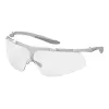 Uvex Super Fit ETC 9178 Schutzbrille mit Anti-Beschlag- und UV-Schutz, klare Scheibe, anthrazit/blauer Rahmen 9178415