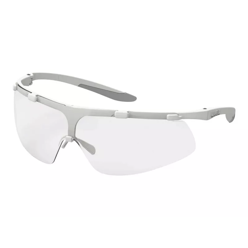 Uvex Super Fit ETC 9178 Schutzbrille mit Anti-Beschlag- und UV-Schutz, klare Scheibe, anthrazit/blauer Rahmen 9178415