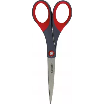 3M Scotch Precision Schere 180 mm Rot/Grau Spitz Edelstahl Comfort Grip (1447)