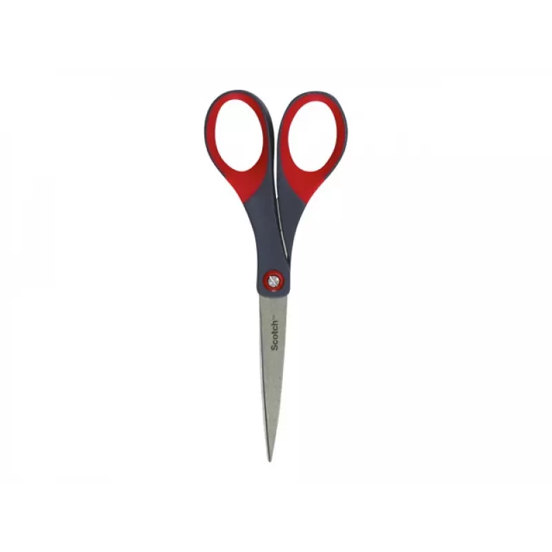3M Scotch Precision Schere 180 mm Rot/Grau Spitz Edelstahl Comfort Grip (1447)