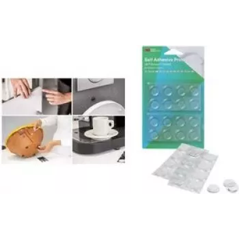 3M Bumpon SJ5300 BL transparentes selbstklebendes Schutzpuffer-Set (100 Stk.: 50x SJ5302 7,9mm, 30x SJ5312 12,7mm, 20x SJ5344 19,1mm)