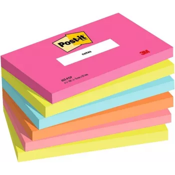 3M Post-it Notes 655-6-POP, 127 x 76 mm, Powerpink, 100 Blatt, wiederablösbar