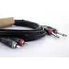 Cordial 14840 Audiokabel 6,3 mm Mono-Klinke auf RCA 1,5 m Schwarz